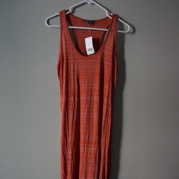 NWT Vince Slub Racerback Heather Maxi Dress stripe - Picture 2 of 8